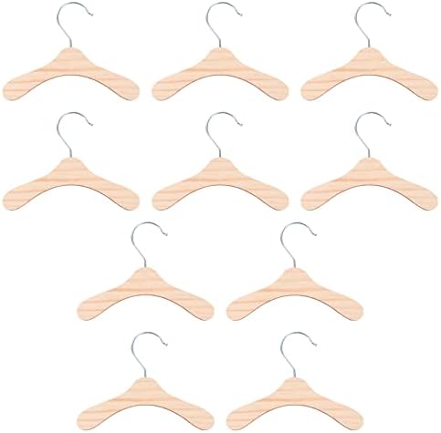 Dog Clothes Hangers- Wooden Pet Clothes Hangers Small Clothing Holder Pets Clothes Organizer for Puppy Clothes Storage
