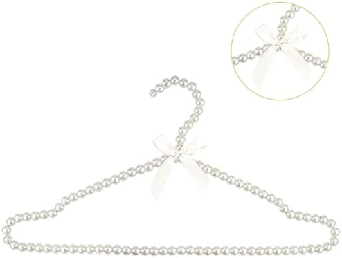 Adorila Pearl Hangers 16in for Wedding Dress Bridal Gown, 5-Pack