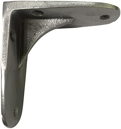 NACH Decorative Shelf Brackets, 2 Pack of 4.3 x 2 x 3.5 inch, Antique Metal Cast Iron Shelving Brackets - Metal Shelf Su