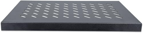 Intellinet 19 Fixed Shelf 483x345mm 1U Black, 712521 (1U Black)