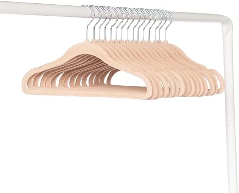 3 Sprouts Velvet Baby Hangers, Non Slip Slim, Hazelnut, 30 Pack