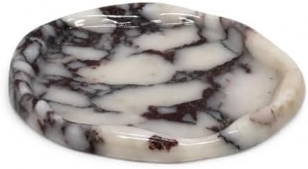 Natural Marble Vanity Tray, 7.78 x 7 in Organizer