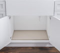 BASIN - Heavy Duty Under Sink Mat - The Original Silicone Under Sink Mats for Kitchen Waterproof - Under Sink Tray for Kitchen Waterproof - Under Sink Cover Cabinet Liner Taupe 22x22