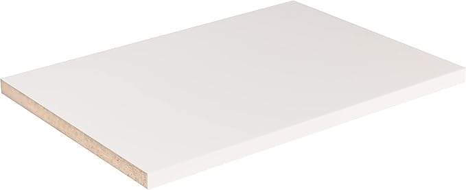 B&B HARDWARE Cabinet Shelves - Melamine 3/4'' Thick - Custom Organize Space with Stylish Cabinet Melamine Shelves - Perfect Solution for Home & Office - Cut to Size (10" Depth X 36 Inches Length)