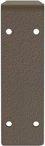 Ekena Millwork BKTM02X16X06EBHBR Steel Bracket Embrey, 2"W x 16"D x 6 1/2"H, Hammered Brown