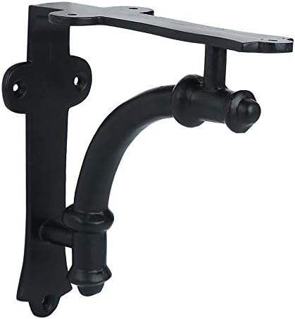 A29 Shelf Brackets, Iron, Black Powder Coat Finish, Set of 4