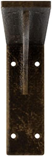 Ekena Millwork BKTM02X18X06EBABS Steel Bracket Embrey, 2" W x 18" D x 6 1/2" H, Antiqued Brass