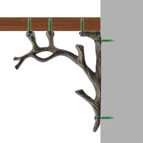 2PCS Shelf Brackets Antique Wall Bracket Rack Shelves