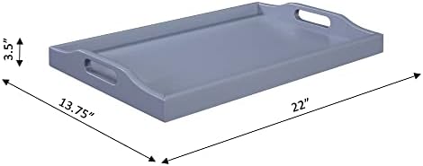 Convenience Concepts Designs2Go Serving Tray, Gray