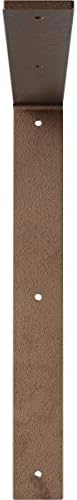 2"W x 16"D x 16"H Hamilton Steel Bracket, Hammered Dark Bronze