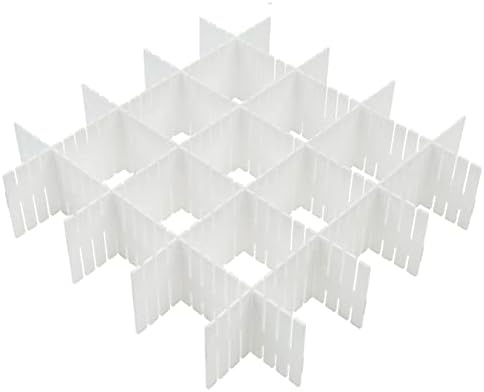 8Pcs Drawer Dividers, Adjustable Drawer Organizer for Socks, Underwear, Makeup, Can Help Tidy Kitchen, Bedroom, Dresser 