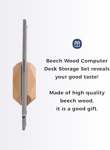 Adjustable Vertical Laptop Stand, MacBook Holder Wood Stand, Wooden Laptop Stand, Vertical Laptop Holder for Desk, Width