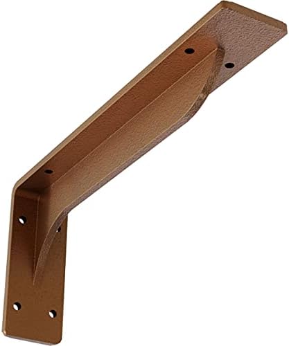 Ekena Millwork BKTM02X12X05EBHCO Steel Bracket Embrey, 2"W x 12"D x 5 1/4"H, Hammered Copper