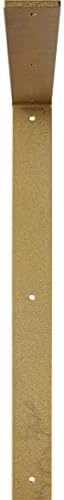 2"W x 20"D x 20"H Hamilton Steel Bracket, Hammered Gold