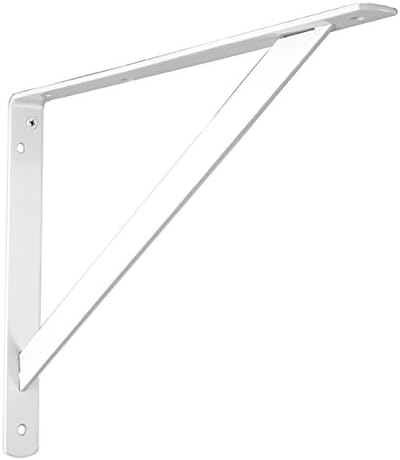 John Sterling THE MAX BRACKET Shelf Bracket, 16-inch, Warm White, 0049-16WTH
