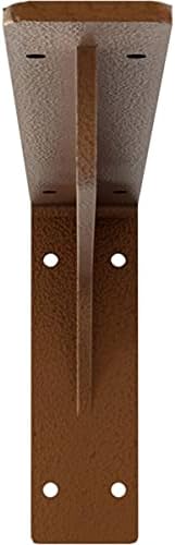 Ekena Millwork BKTM02X16X06EBHCO Steel Bracket Embrey, 2"W x 16"D x 6 1/2"H, Hammered Copper