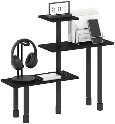 Furinno Turn-N-Tube Kitchen Countertop Organizer, 3-Tier Corner Countertop Organizer Shelf, Corner Shelf, for Kitchen, P