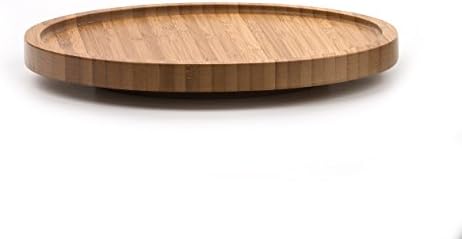 RSVP International Tool Crock Turntable Lazy Susan, Bamboo, 8.25" | Handy in Cabinets or on Counters | Rotating Base wit