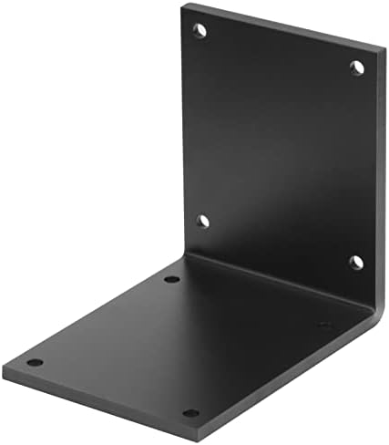 2 PCS Heavy Duty Steel L Angle Bracket for 8x8 Wood, 7/32" Thick