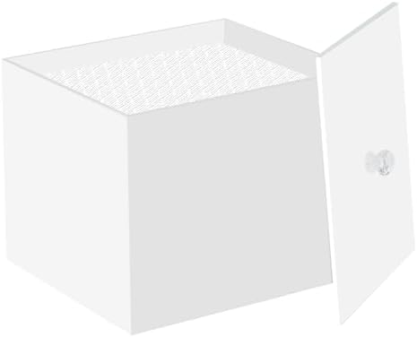 Disposable Face Towel Holder Container Acrylic Box for Clean Towels White