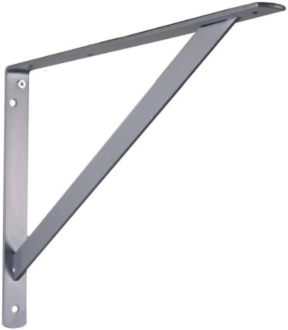 Knape & Vogt Metal Shelf Bracket, 14-5/8 by 10-Inch, John Sterling Collection, 0049-16PMH, Platinum
