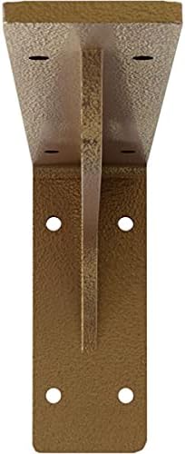 Ekena Millwork BKTM02X12X05EBHGO Steel Bracket Embrey, 2"W x 12"D x 5 1/4"H, Hammered Gold