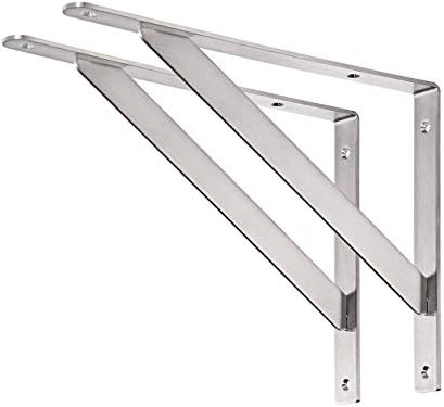 YUMORE 14 Inch Shelf Bracket, Heavy Duty L Bracket, 2 Pack