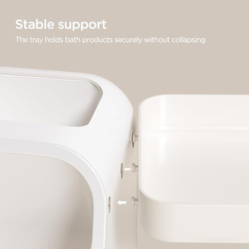 HBlife Bathroom Organizers and Storage with Brush Holder for Vanity, 3 Tier Plastic Makeup Organizer for Dresser Counter