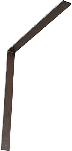 2"W x 24"D x 24"H Hamilton Steel Bracket, Hammered Brown