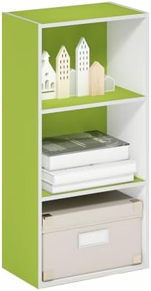 3-Tier Bookshelf, Cube Bookcase, Book Shelf, Cube Storage Organizer with Open Shelf, 9.3 x 16 x 31.4, for Home Office, L