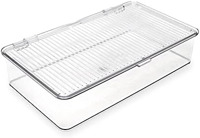 Isaac Jacobs Small Stackable Organizer Bin (10.75” x 6.5” x 2.4”)