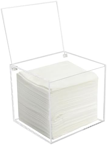 Disposable Face Towel Holder Storage Box Acrylic Facial Towels Container