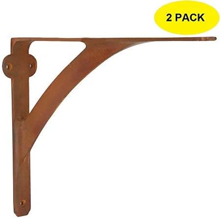 A29 Shelf Brackets, Iron, Rust Finish, Set of 2