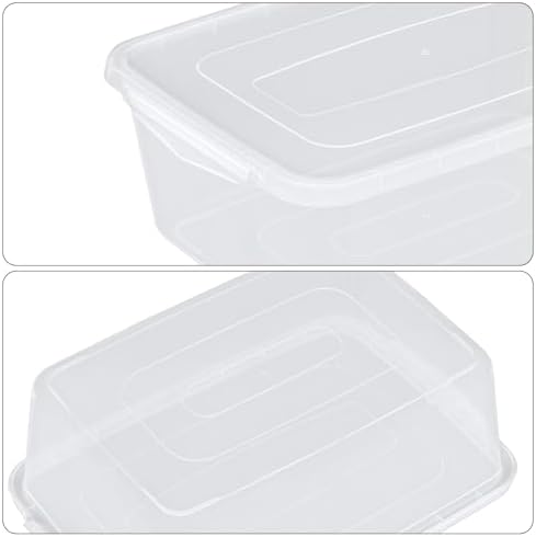 12 Packs 14 Quart Plastic Clear Storage Bins, Plastic Storage Boxes with Lids