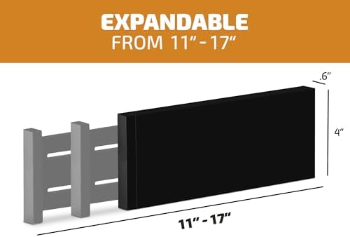 6-Pack Drawer Dividers 4 Inch High, 11”-17" Adjustable Bamboo Organizers Large Expandable Drawer Separators for Cloths, 