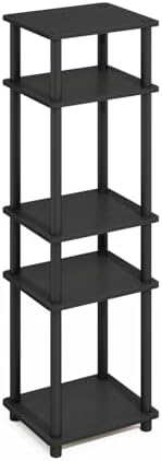 Furinno Turn-N-Tube Storage Shelves, Stackable Standing Shelf, Open Corner Shelf, for Organization and Storage, Living R