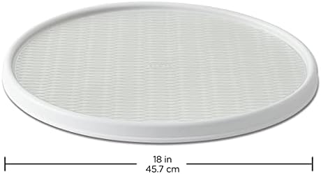 Copco Basics Non-Skid Lazy Susan for Under Sink and Cabinet Storage, 18 Inch, Crystalline