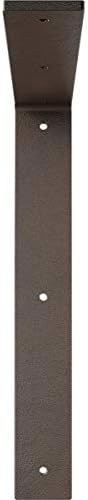 Ekena Millwork BKTM02X14X14HAHBR 2 inch W x 14 inch D x 14 inch H Hamilton Steel Bracket, Hammered Brown