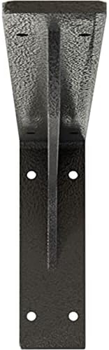 Ekena Millwork BKTM02X18X06EBHGY Steel Bracket Embrey, 2"W x 18"D x 6 1/2"H, Hammered Gray
