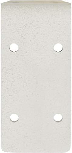 Ekena Millwork BKTM02X08X04EBHWH Steel Bracket Embrey, 2"W x 8"D x 4 1/4"H, Hammered White