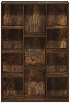 Furinno LUDER Book Shelf, 11-Cube Bookshelf, Reversible Bookcase with Open Shelves, 9.4 x 29.1 x 41.7, Easy Assembly, fo