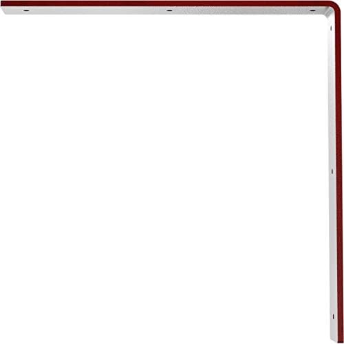2"W x 14"D x 14"H Hamilton Steel Bracket, Hammered Bright Red