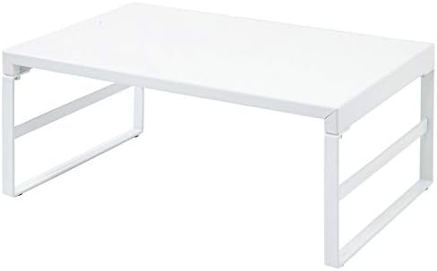 LIHIT LAB Desktop Stand, 9.8 x 15.4 x 6.3 inches, White (A7331-0)