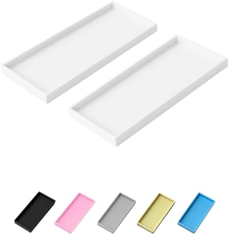 Vanity and Bathroom Tray, 15" ABS Countertop Organizer,Waterproof Vanity Tray for Toilet Tank,Perfume,Soap,Keys,Bathroom