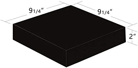 WELLAND 9 1/4 inch Black Mission Floating Shelves for Wall, Bathroom Wall Mount Shelves, Wood Modern Display Shelves, Bo