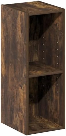 2-Tier Narrow Bookshelf, 8-Inch Width Bookcase, Book Shelf with Storage Shelf, 9.3 x 7.9 x 21.2, for Living Room, Home O