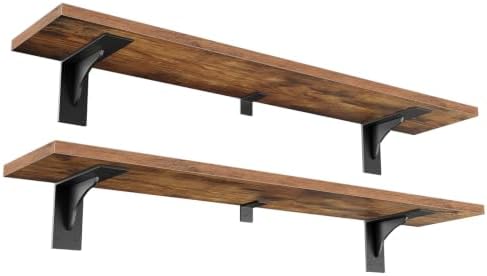 HOOBRO Floating Shelves for Wall, 39.4" Wall Mounted Shelves Set of 2
