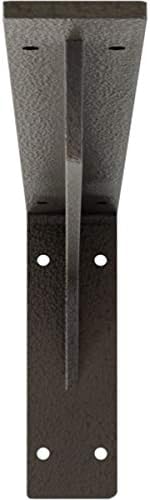 Ekena Millwork BKTM02X20X06EBHDB Steel Bracket Embrey, 2"W x 20"D x 6 1/2"H, Hammered Dark Bronze