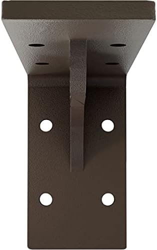 Ekena Millwork BKTM02X06X03EBHBR Steel Bracket Embrey, 2" W x 6" D x 3 3/4" H, Hammered Brown