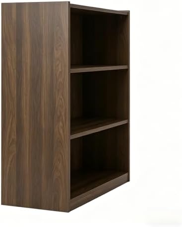 3 Shelf Bookcase, 31.5" H Small Book Shelf for Small Spaces, 3 Tier Bookshelf for Home Office and Dorm, Short Wooden Sto